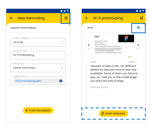 Annotated improvements identified from the ANT usability testing.
