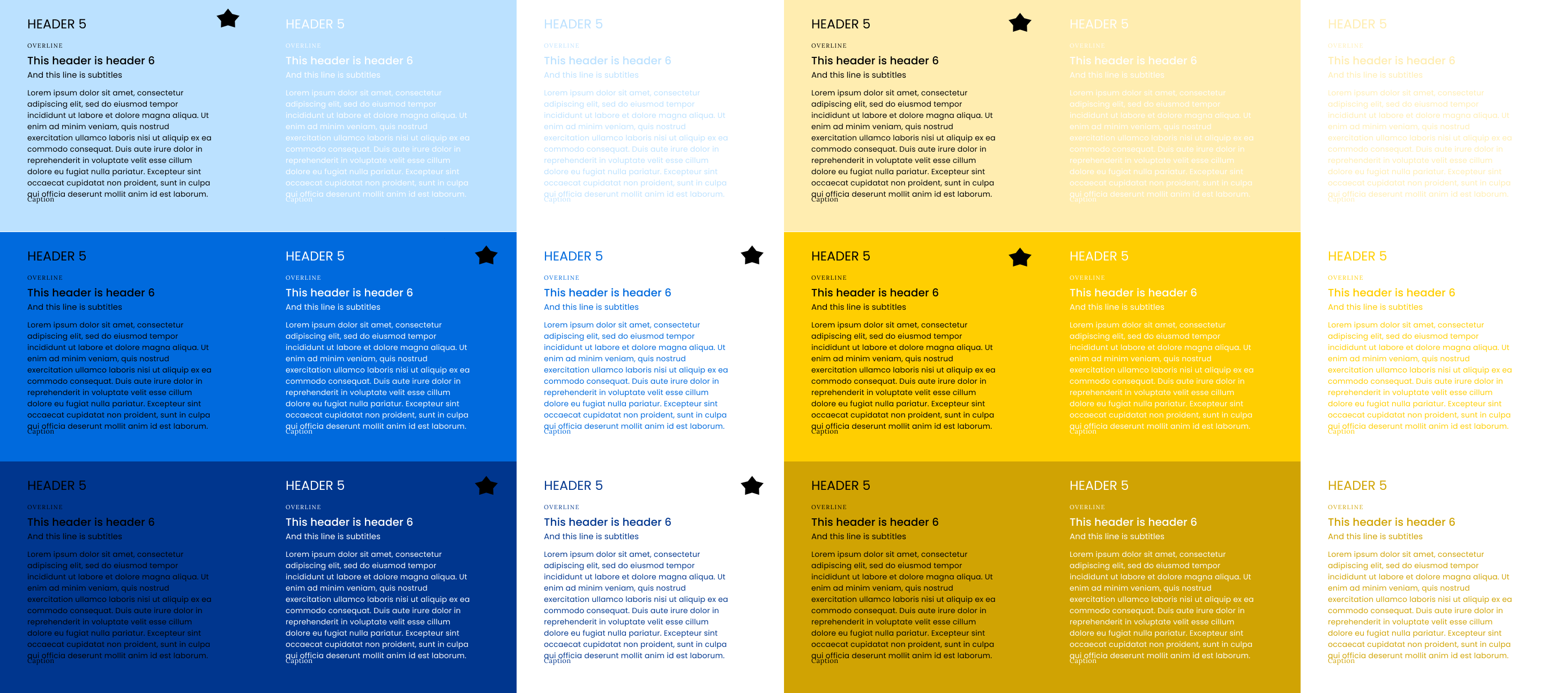 ANT design system, patterns and states.