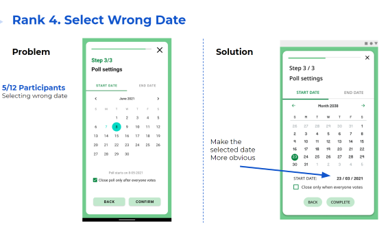 Fourth identified improvement to the Cashpool interface.